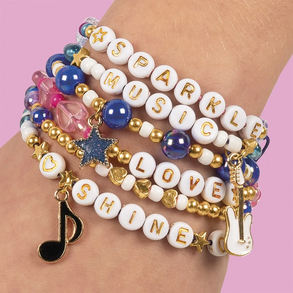 Rinkinys do tworzenia bransoletek Sparkle Bracelets Totum dla dziewczynek