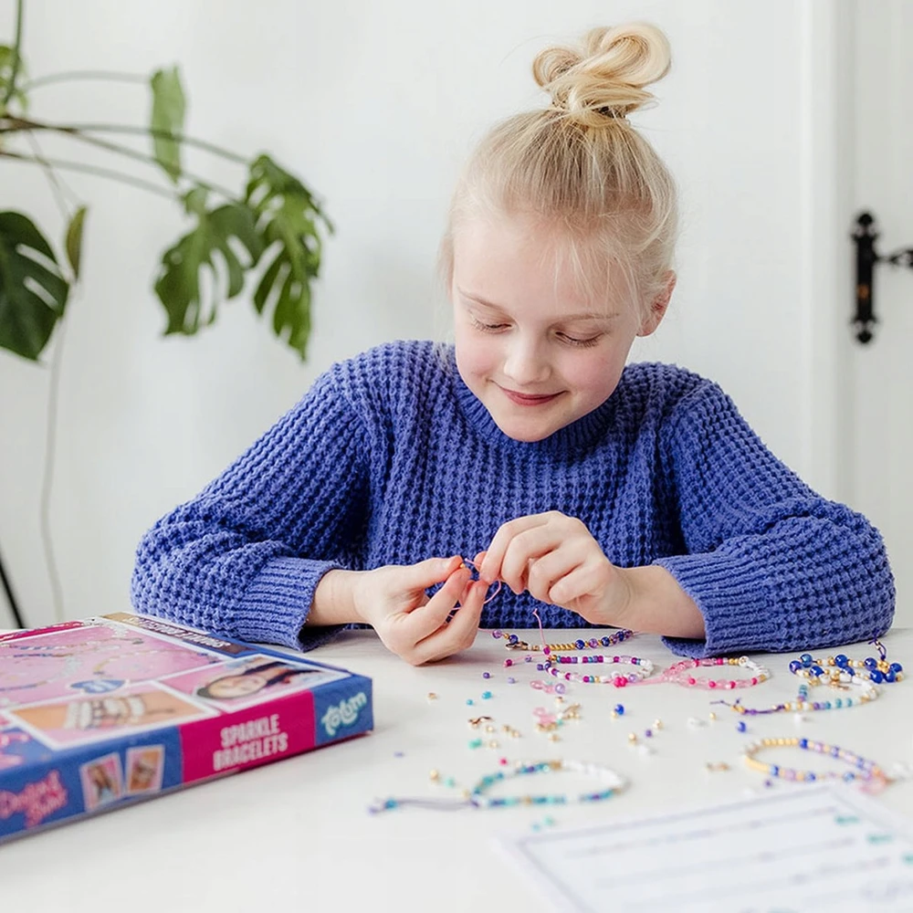 Rinkinys do tworzenia bransoletek Sparkle Bracelets Totum dla dziewczynek