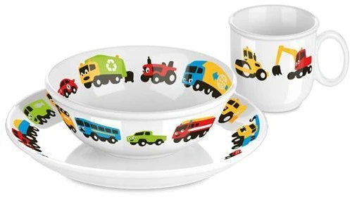 RINKINYS DUBULAS, LĖŠTĖS, PUODULIO BAMBINI TESCOMA AUTOMOBILIAI