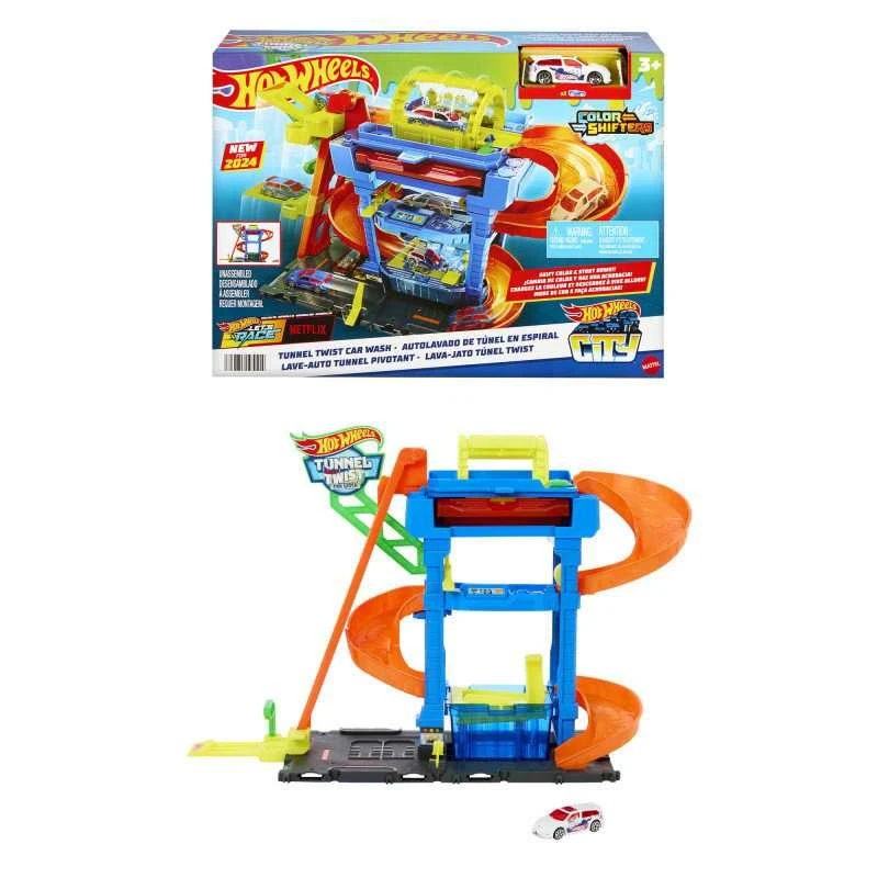 Mattel HOT WHEELS CITY rinkinys – Tunelinė autoplovykla (HTN80)