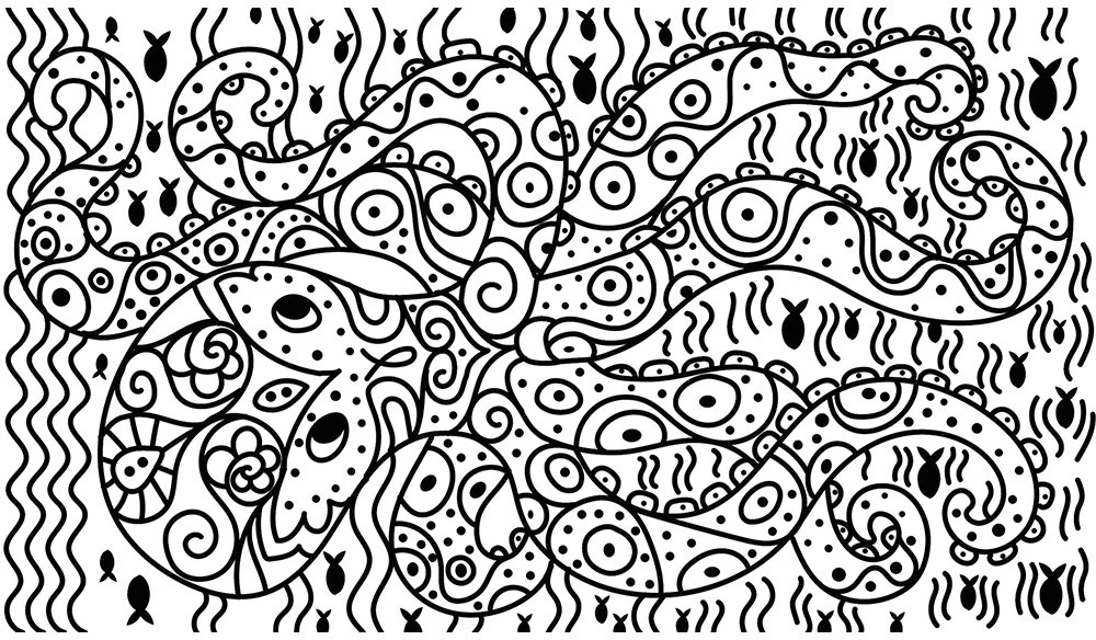 Rinkinys kreatywny Magiczne kolorowanki wodne Ocean 7+, Janod