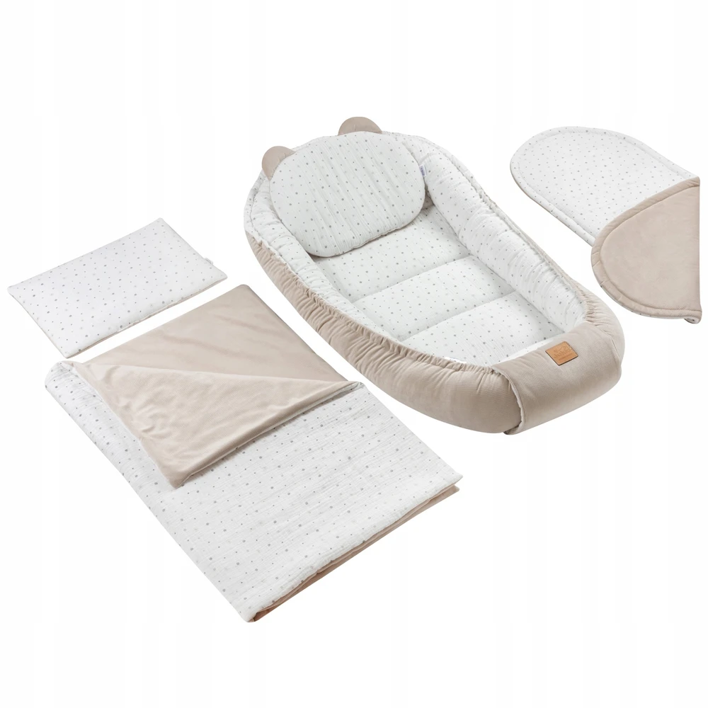 RINKINYS KŪDIKUI 5 viename COCOON MUSLIN COTTON VELVET Vartomas JUKKI XXL