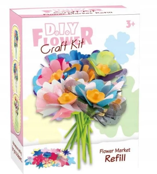 RINKINYS, KURIAMAS 3D GĖLĖMS DIY KŪRYBINĖS PUOKŠTELĖS VAIKAMS 174 ELEMENTAI.