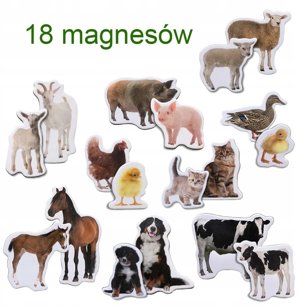 Rinkinys magnesów vaikams Maksik MV6032-08 Farma