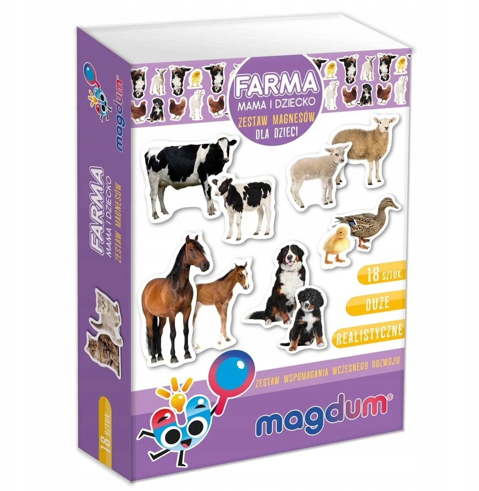 Rinkinys magnesów vaikams Maksik MV6032-08 Farma
