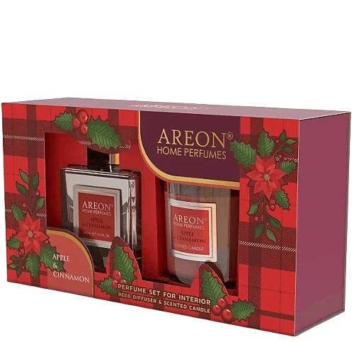 Areon Rinkinys Kvapas 150 ml+žvakė Vanilla Juodas