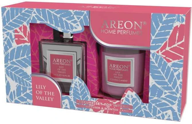 Areon Rinkinys Kvapas 150 ml+žvakė Vanilla Juodas