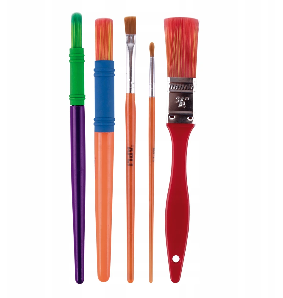 Rinkinys pędzli Apli Kids - 5 vnt.
