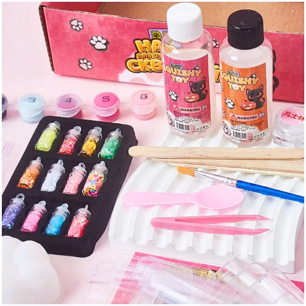 Rinkinys, skirtas sukurti ploną Cat's Paw gumos/plastiko 3 metus +
