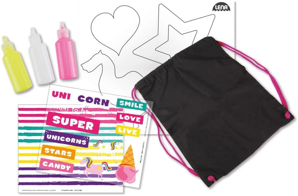 Rinkinys, skirtas sukurti unikalų lininį krepšį arba Lena kuprinę