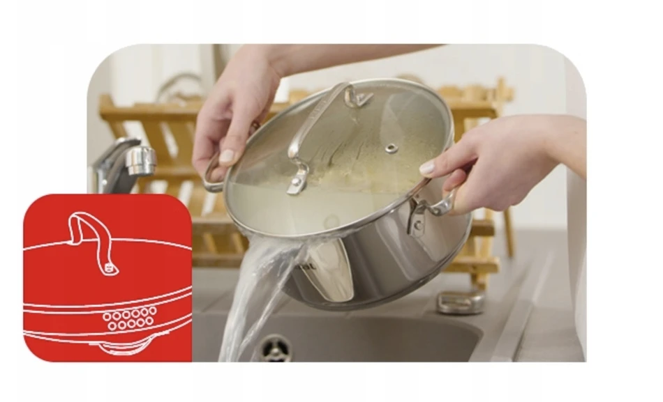 Rinkinys TEFAL DUETTO+ GARNKI Z POKRYWĄ 7EL G719S734 STAL NIERDZEWNA