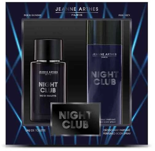 Jeanne Arthes Night Club rinkinys vyrams (EDT100ml / deo 200ml)