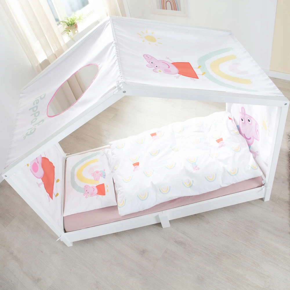 roba Dėklas na łóżko Montessori 70x140 cm Świnka Peppa su