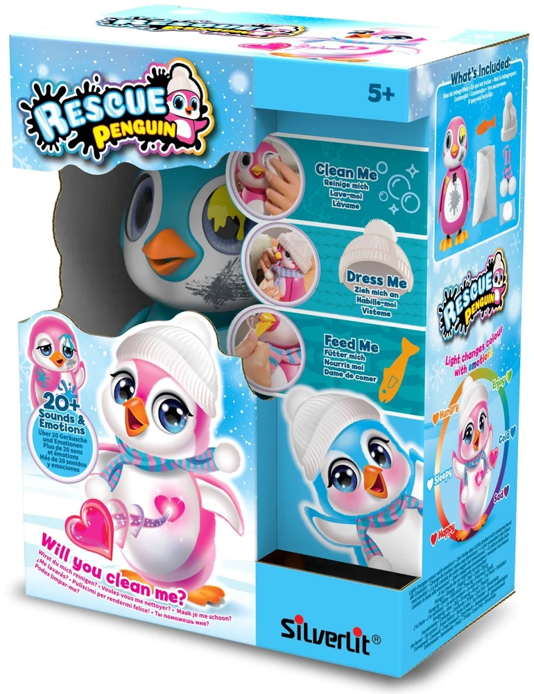 Interaktyvus pingvinas „Rescue Penguin”, Silverlit, mėlynos spalvos