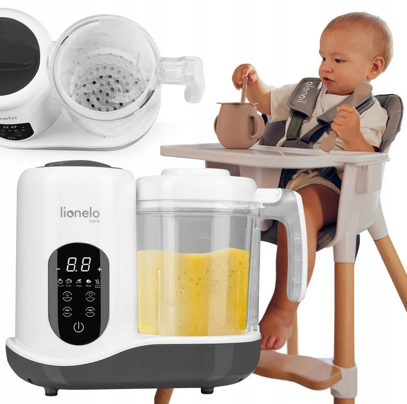 Lionelo daugiafunkcis virtuvės robotas kūdikiams 4 programų 900 ml BabyMenu