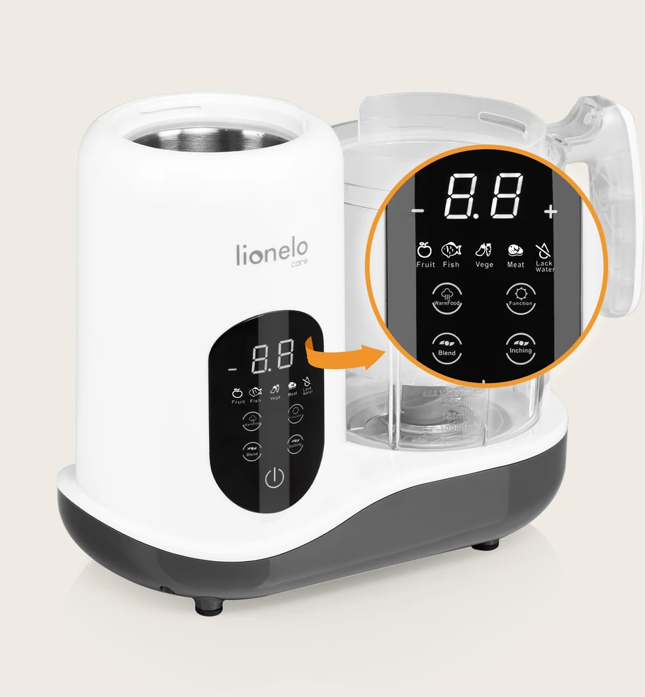 Lionelo daugiafunkcis virtuvės robotas kūdikiams 4 programų 900 ml BabyMenu