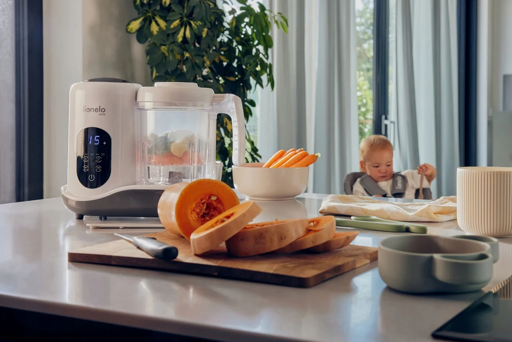 Lionelo daugiafunkcis virtuvės robotas kūdikiams 4 programų 900 ml BabyMenu