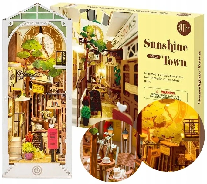 Robotime Mini namas 3D konstruktorius SUNSHINE TOWN