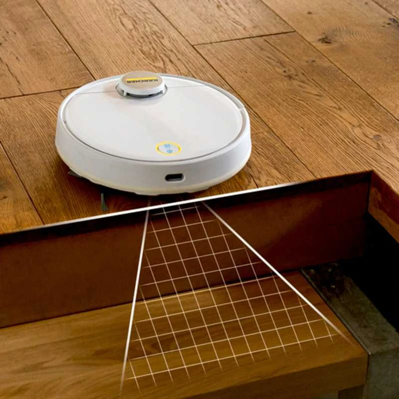 Dulkių siurblys-robotas Kärcher RCV 3 su plovimo funkcija, Baltas
