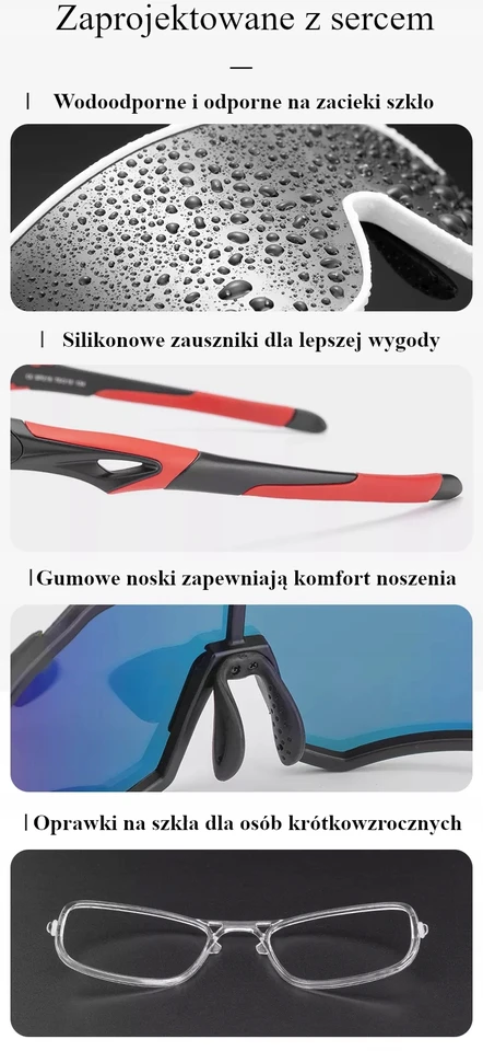 Rockbros 10183 poliarizuoti sportiniai akiniai