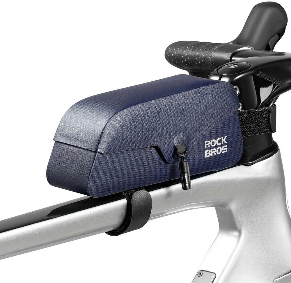 Rockbros 30120122006 Atsparus vandeniui Bicycle Frame Bag with Magnetic Closure 0.9L - Mėlyna