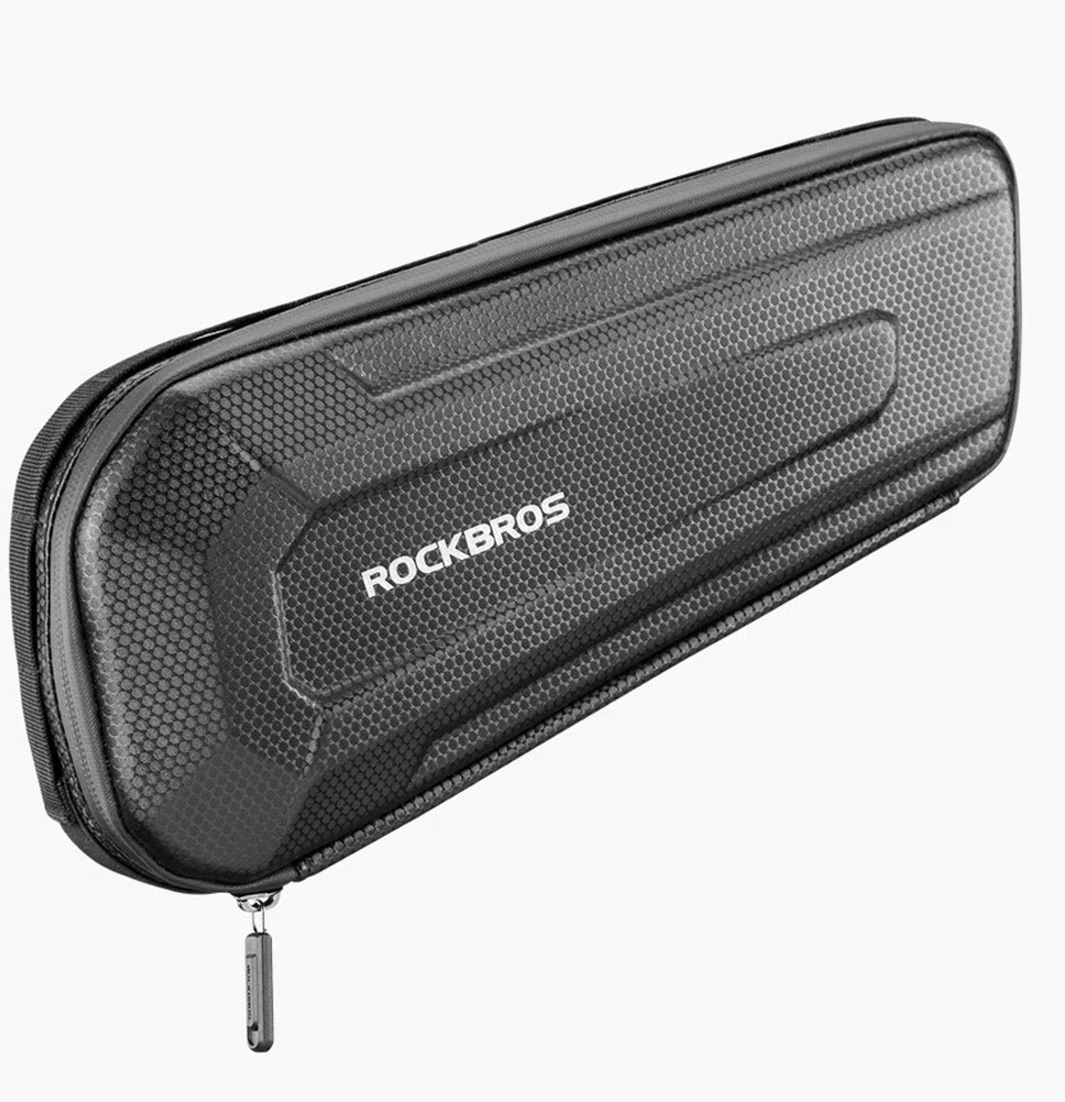 Rockbros B66 vandeniui atsparus dviračio krepšys rėmui - juodas