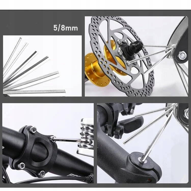 RockBros BIKE SET Mini siurblys su rankena + veržliarakčiu 16in1 daugiafunkcis