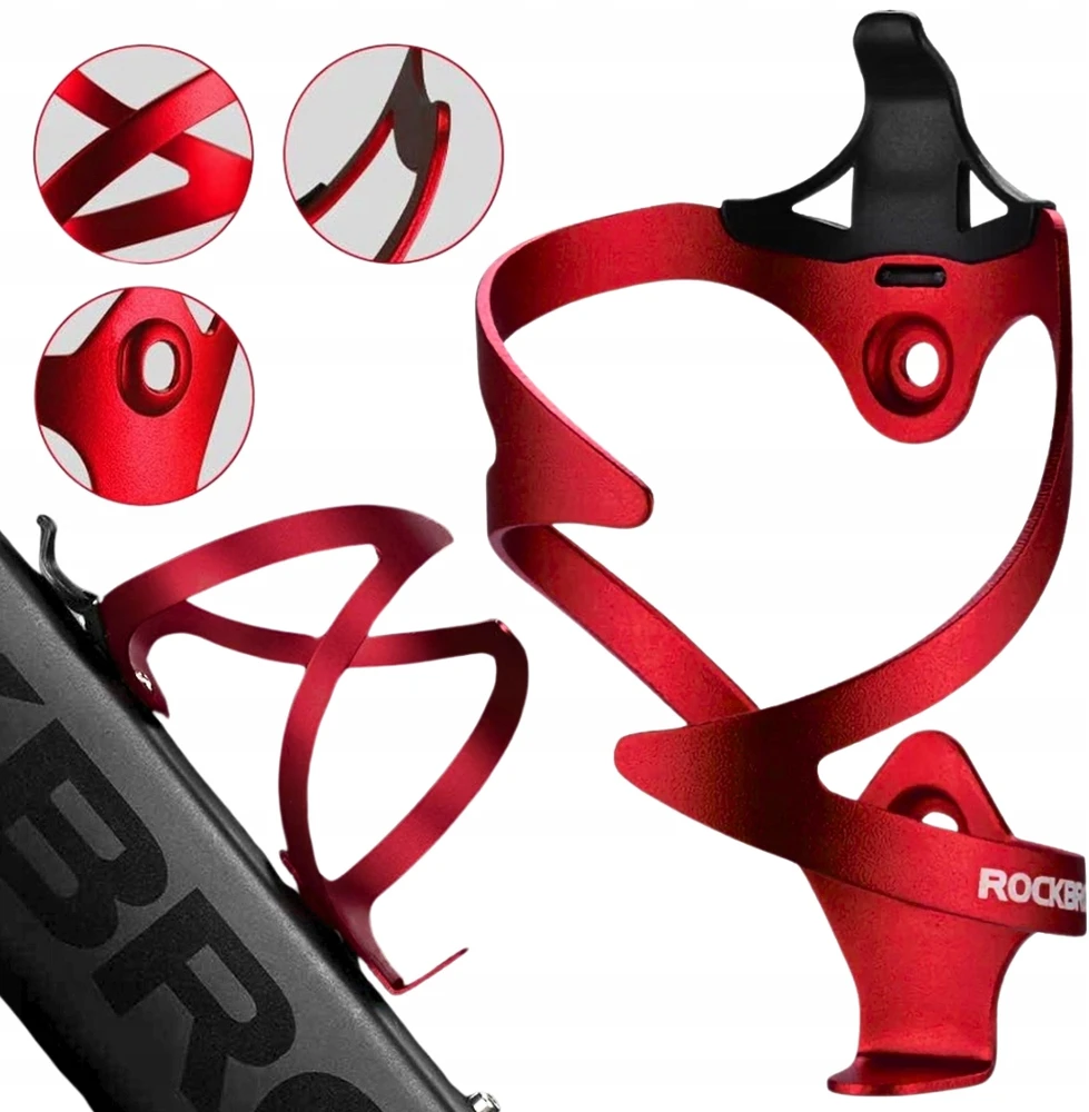 Rockbros 2017-11ARD Aluminum Bike Bottle Holder – Raudona
