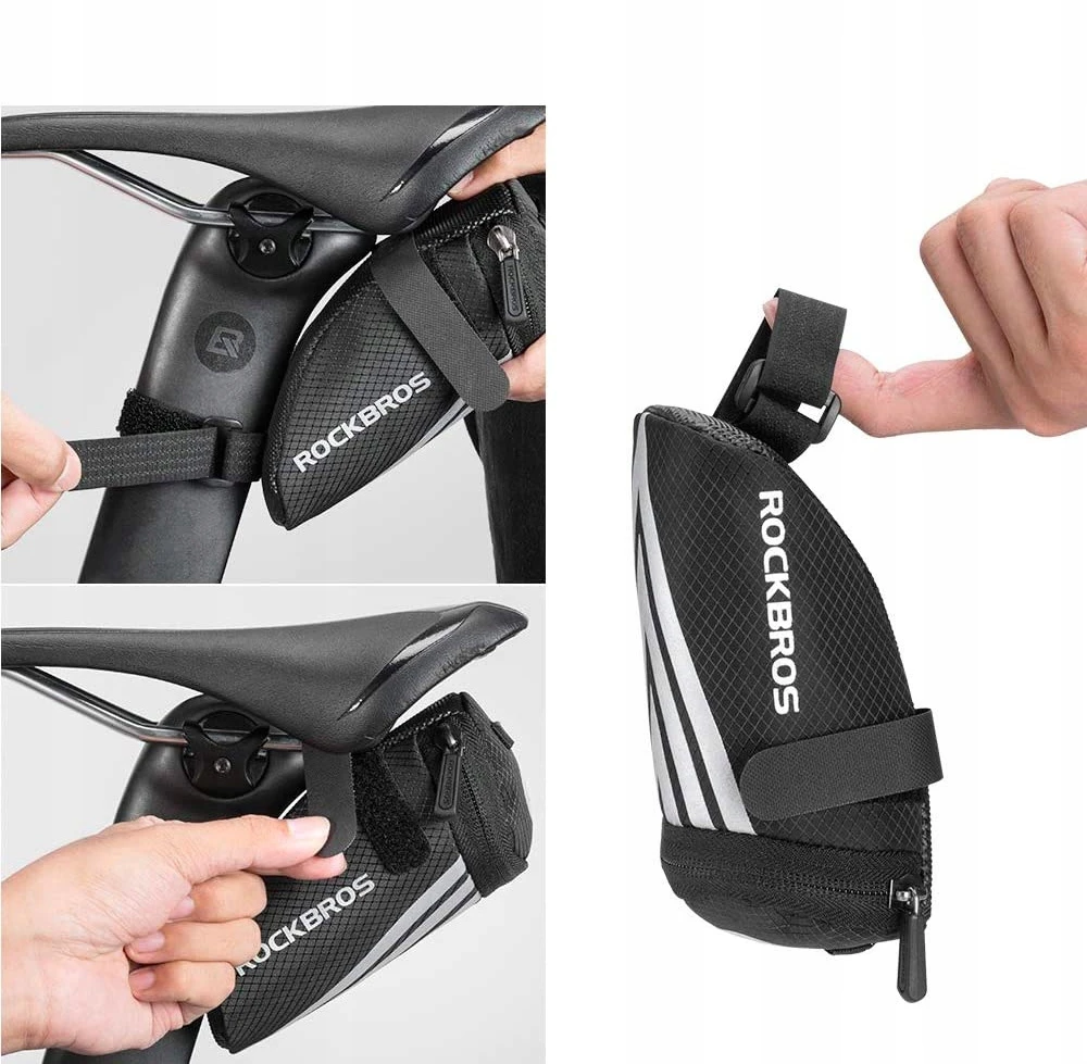 Rockbros C28 dviračio krepšys under the saddle – juodos spalvos