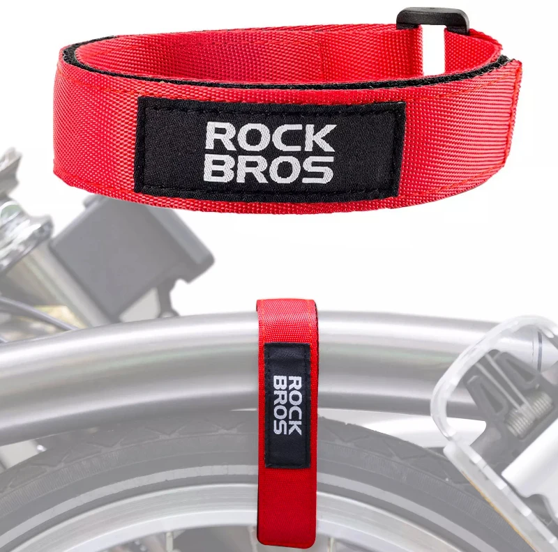 Rockbros Daugiafunkcis dviračio diržas su lipduku, raudonas
