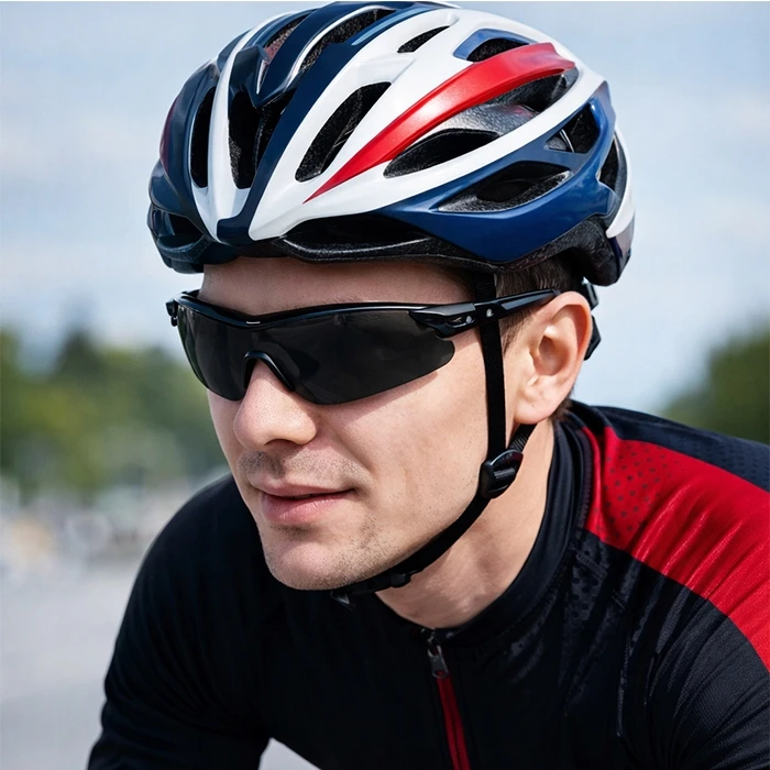 Rockbros DVIRAČIO AKINIAI SU POLARIZUOTAIS UV400 SPORTS 5 KEIČIAMAIS lęšių dėklais