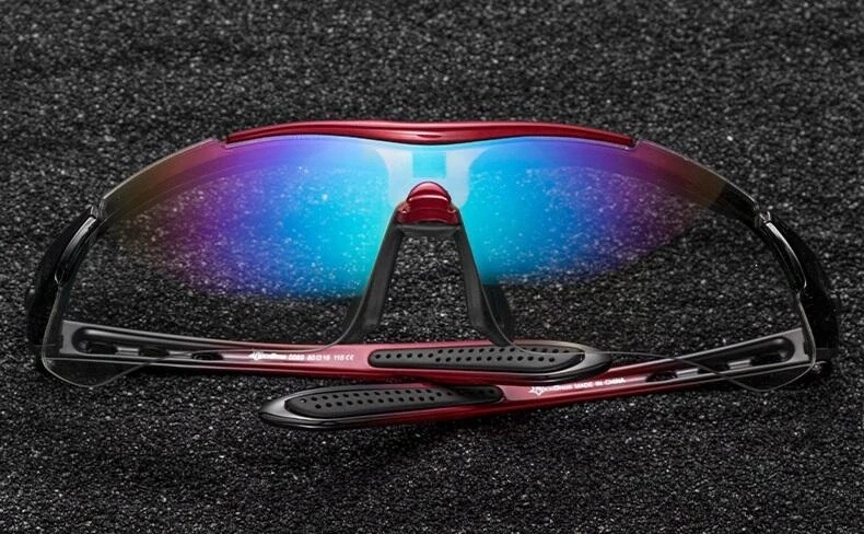 Rockbros DVIRAČIO AKINIAI SU POLARIZUOTAIS UV400 SPORTS 5 KEIČIAMAIS lęšių dėklais