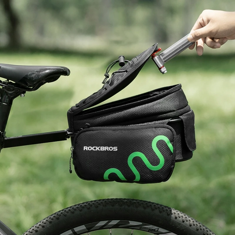 Rockbros Dviračio bagažinė galinė talpi 6l su stovu
