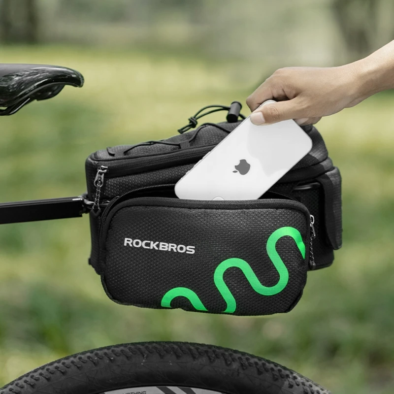 Rockbros Dviračio bagažinė galinė talpi 6l su stovu