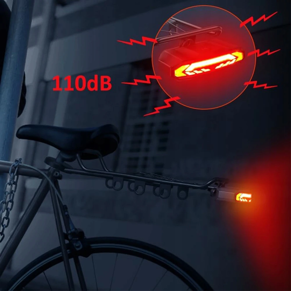 Rockbros LKWD-R1 Rear Bike Light with lazerinis and Remote Control + Micro USB – USB-A Cable – juodos spalvos
