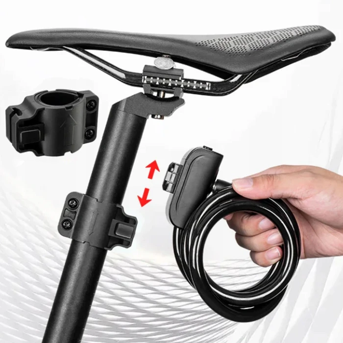 Rockbros Dviračio užrakto užrakto kabelio APSAUGA 11x1100 DVIRAČIO MOTOROLERIUI