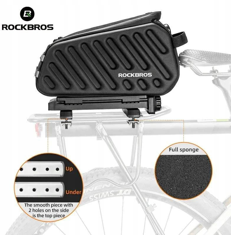 Rockbros Dviratininko bagažinės krepšys Hard Shell Eva 7.5l vandeniui atsparus