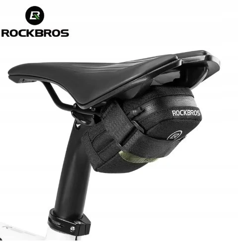 Rockbros F006 Mini dviračio krepšys po balnu, 0.35l, 43g, juodas
