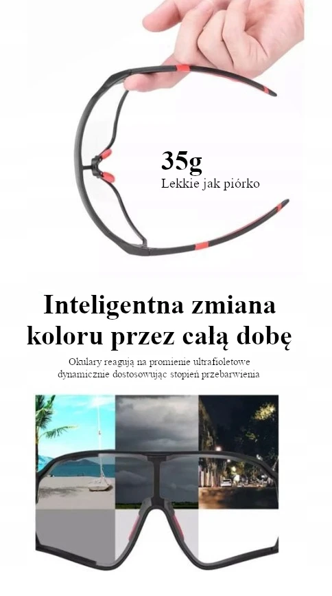 Rockbros Fotochrominiai Dviračių Akiniai 10137