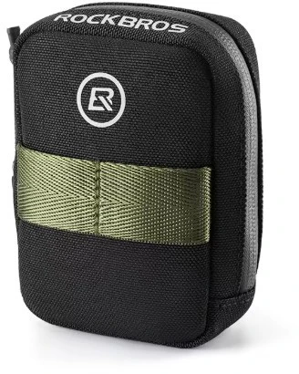 Rockbros mini dviračio krepšys po balnu, 0.35l, žalias