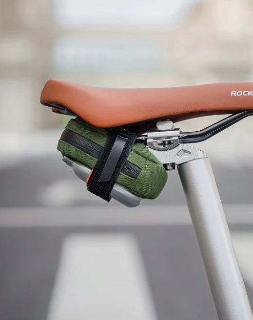 Rockbros mini dviračio krepšys po balnu, 0.35l, žalias