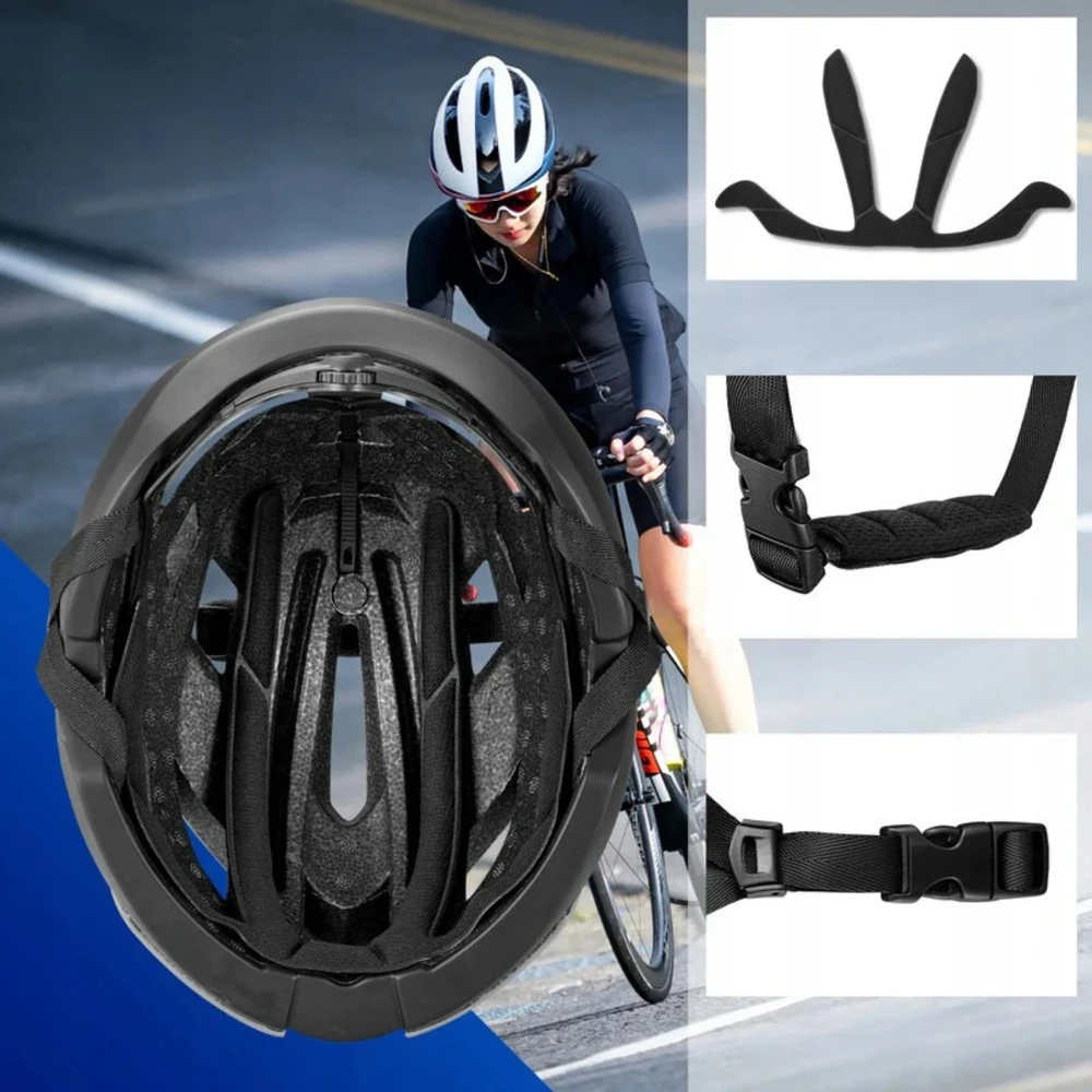 Rockbros dviratininko šalmas 10110004003 dydis L – mėlynos ir baltos spalvos