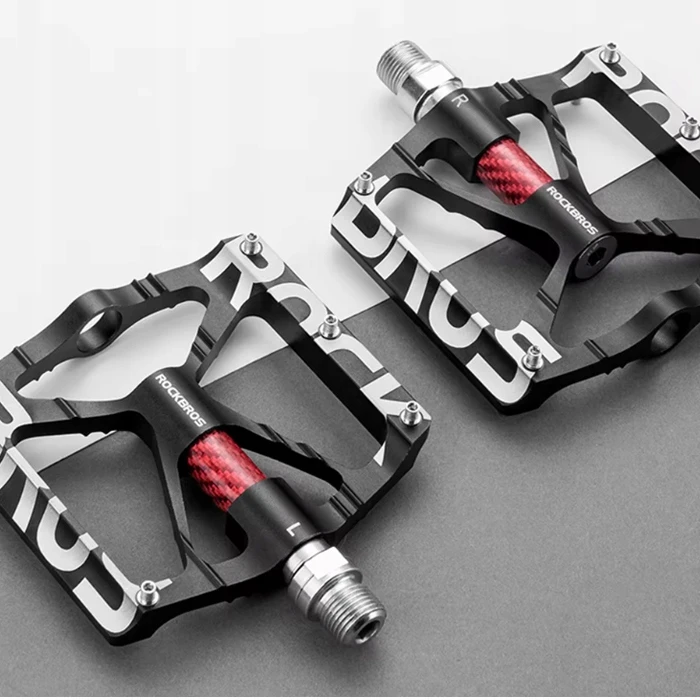 Rockbros PLATFORMINIŲ DVIRAČIO PEDALŲ ŠVIETIMO RINKINYS 9/16 KAIŠČIŲ MTB TREKKING ALUMINIUM
