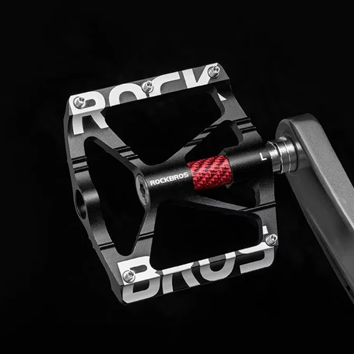 Rockbros PLATFORMINIŲ DVIRAČIO PEDALŲ ŠVIETIMO RINKINYS 9/16 KAIŠČIŲ MTB TREKKING ALUMINIUM