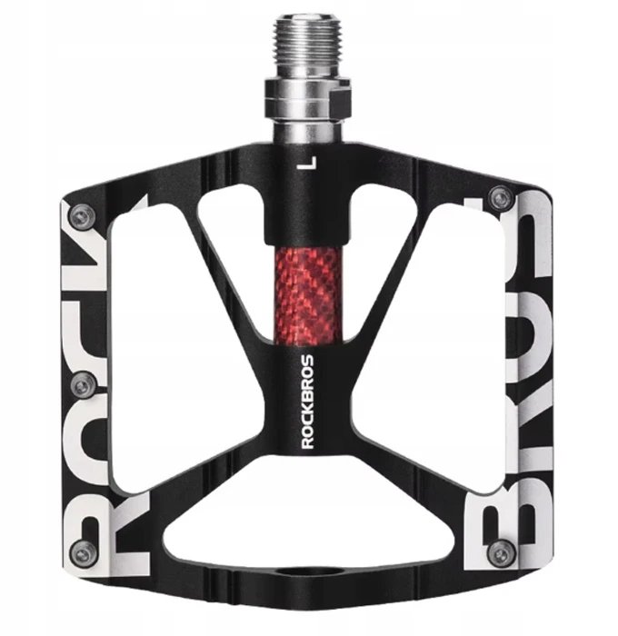 Rockbros PLATFORMINIŲ DVIRAČIO PEDALŲ ŠVIETIMO RINKINYS 9/16 KAIŠČIŲ MTB TREKKING ALUMINIUM