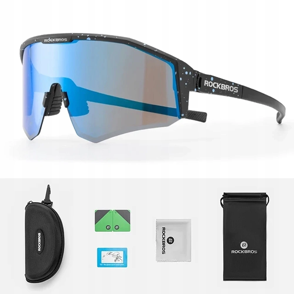 Rockbros Polarizuoti dviračių akiniai su Uv400 filtru