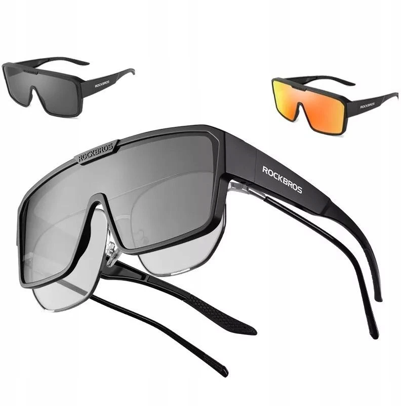 Rockbros Polarizuoti sportiniai akiniai Uv400 dviračiui, nuo saulės