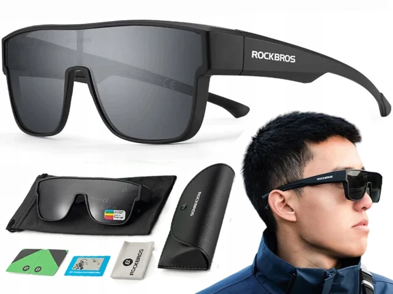 Rockbros Polarizuoti sportiniai akiniai dviračiui Uv400