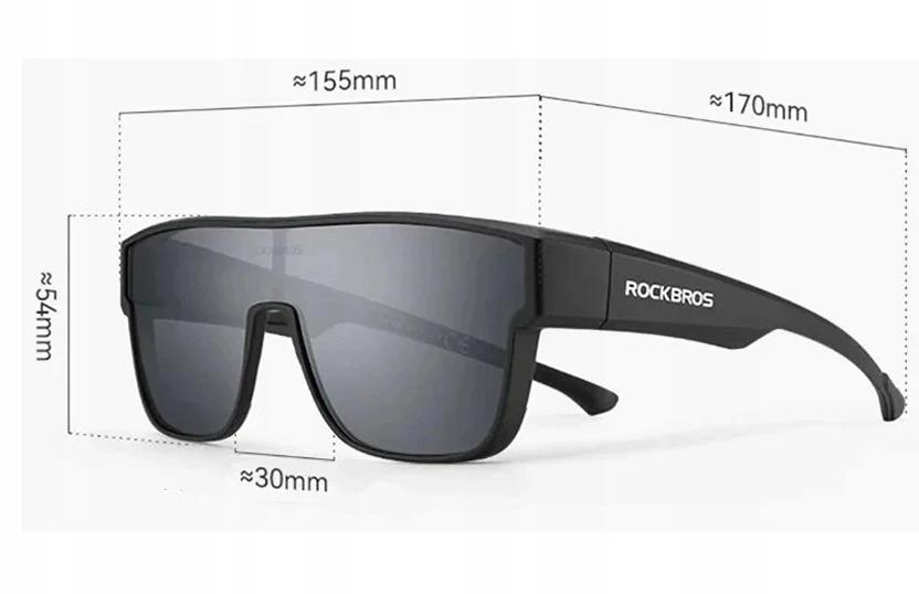 Rockbros Polarizuoti sportiniai akiniai dviračiui Uv400