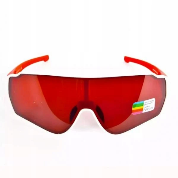 Rockbros poliarizuoti dviračių akiniai Uv400 (10162) baltos-raudonos